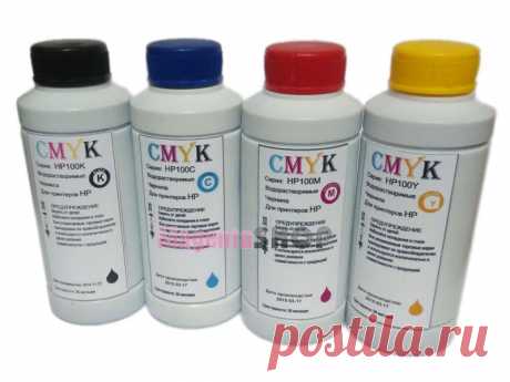 CMYK HP100 100гр. 4 штуки - чернила (краска) для картриджей HP: 651, 652
