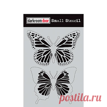 Puerta del cuarto oscuro - Plantilla pequeña - Mariposas – Topflight Stamps, LLC