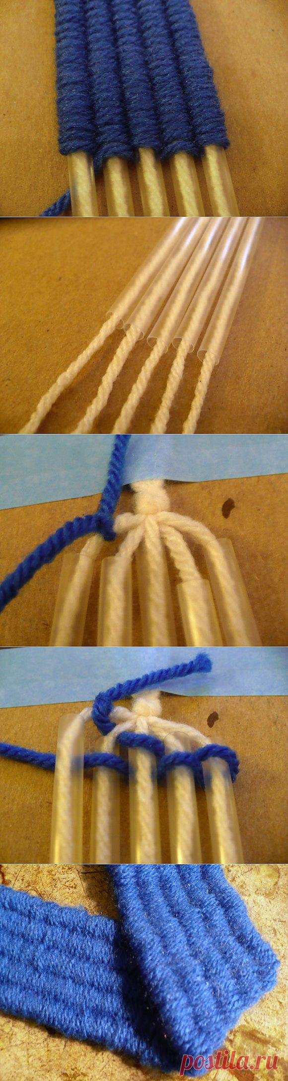 Dollar Store Crafts » Blog Archive » Make a Drinking Straw Weaving Loom