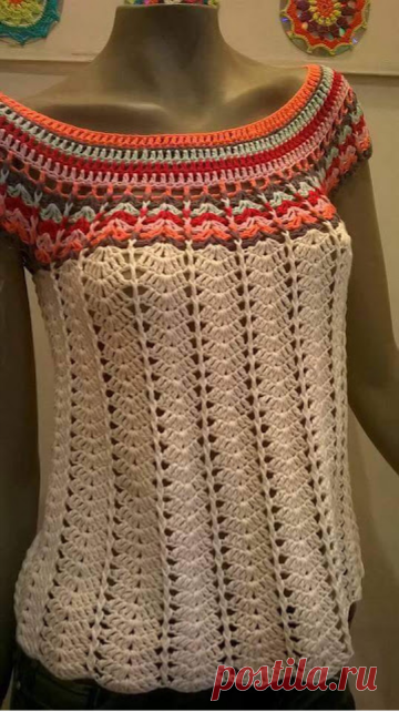 Вяжем топ! Просто и со вкусом! | Вяжем, лепим, творим, малюем) | Яндекс Дзен