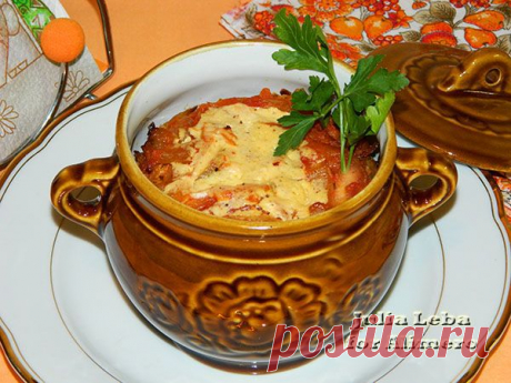 МАРИНОВАННАЯ КУРИНАЯ ГРУДКА В ГОРШОЧКАХ