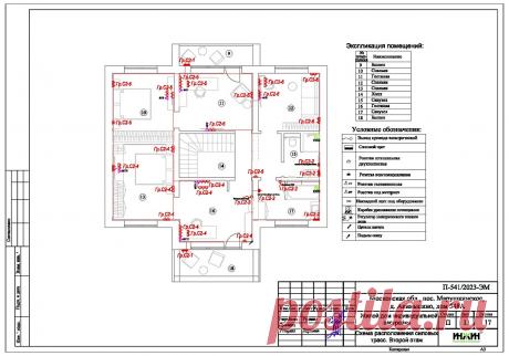 Проект электрики дома пример 916