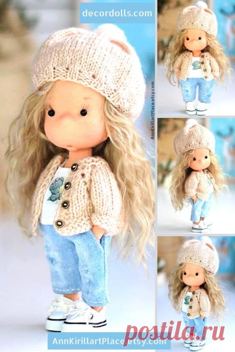 Tilda Doll Handmade Interior Decor Doll Fabric Rag Doll | Etsy