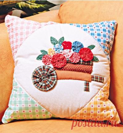 Цветочки ЙО-ЙО для покрывала и подушки