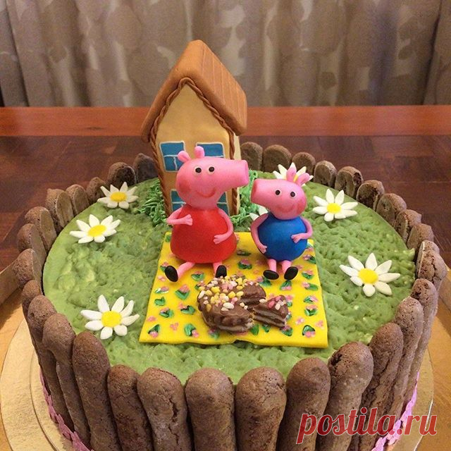 Тортик для маленькой девочке на День Рождения😃) #тортназаказдмитров #тортназаказмосква #детскийторт#свинкапеппа🐷
