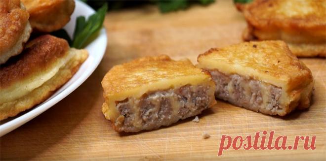 Минутный перекус из фарша