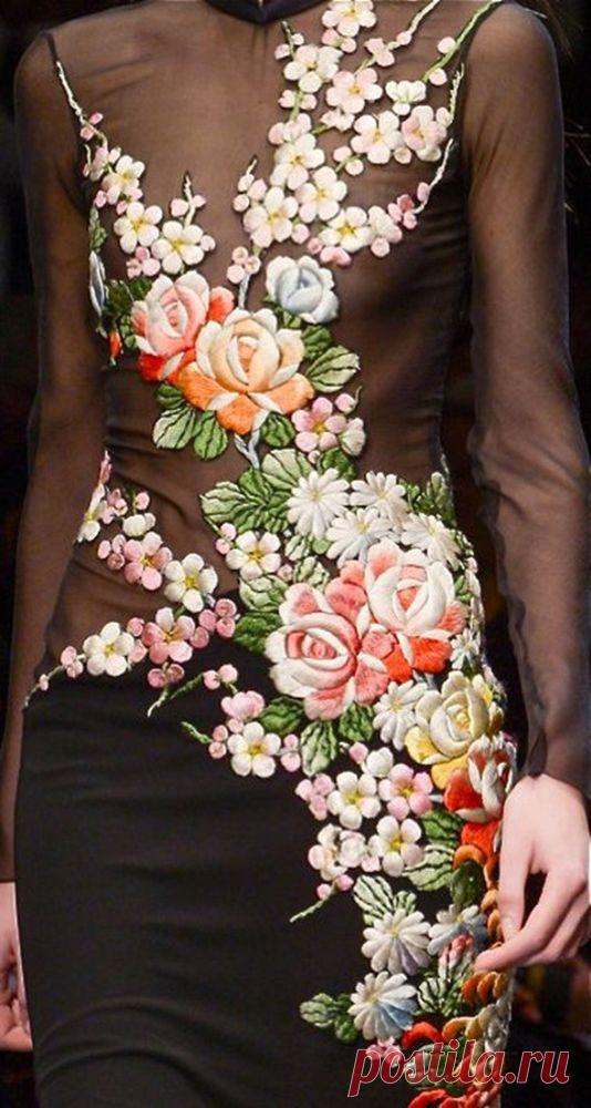 Вышивка одежды - идеи