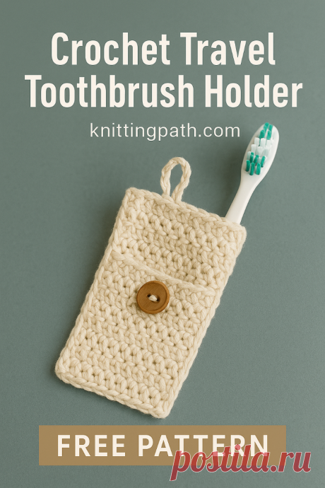 Crochet Travel Toothbrush Holder
