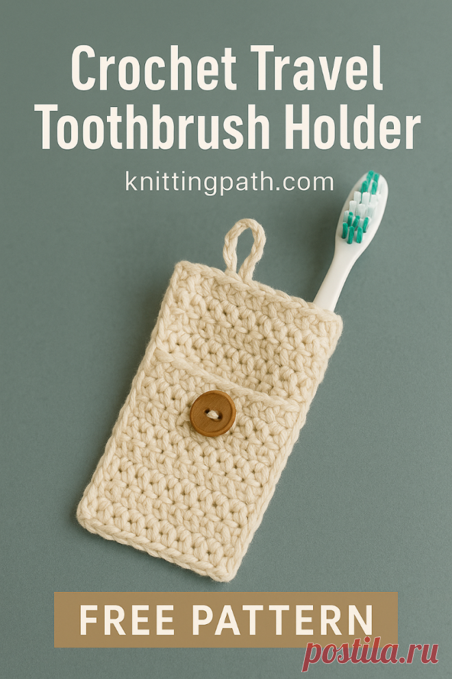 Crochet Travel Toothbrush Holder