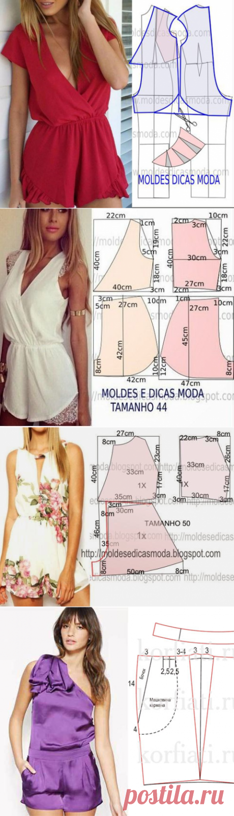 Шьем красивые летние комбинезоны