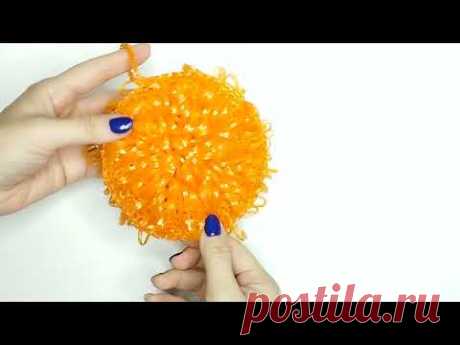 САМАЯ ПРОСТАЯ ДВУСТОРОНЯЯ КРУГЛАЯ МОЧАЛКА / Мочалка крючком для новичков / МОЧАЛКА КРЮЧКОМ / Крючок