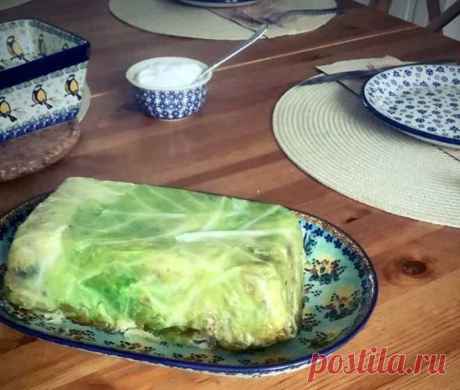 Шарлотка с фаршированной капустой