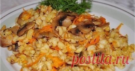 Лично я перловку обожаю потому, что я знаю как ее готовить — «Перловая каша с грибами» - Apetitno.TV