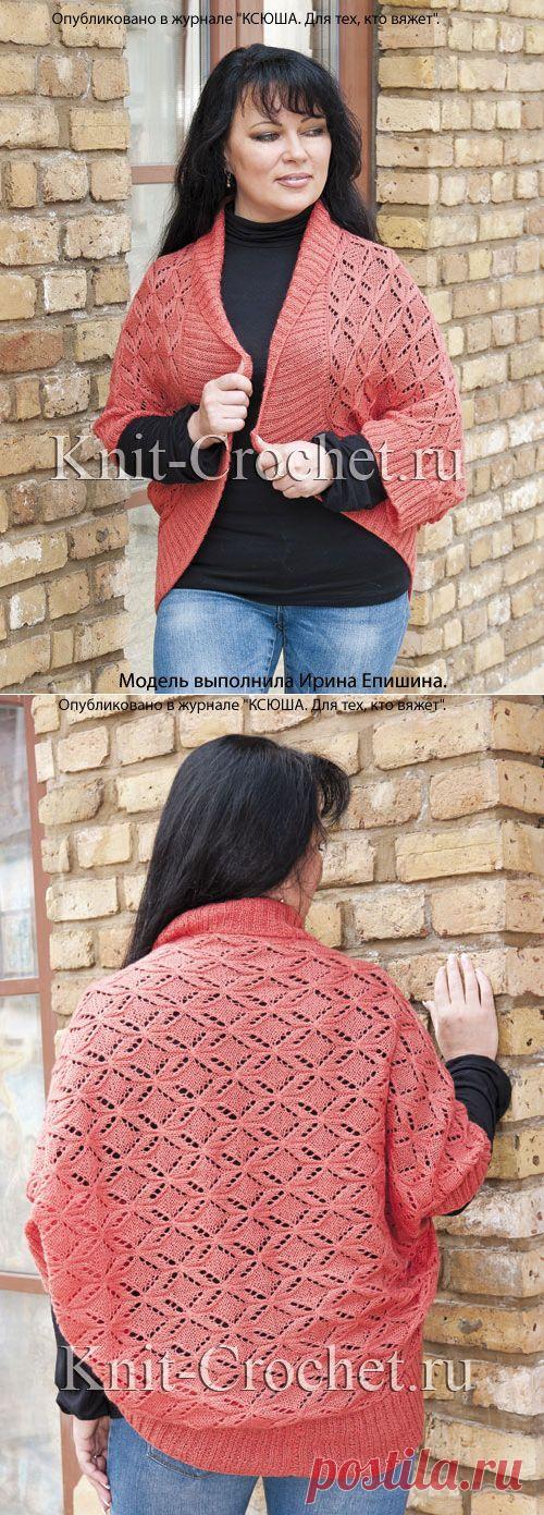 Жилет свободного кроя на спицах. - Жилеты женские спицами - Вязание спицами - Каталог статей - Вязание спицами и крючком