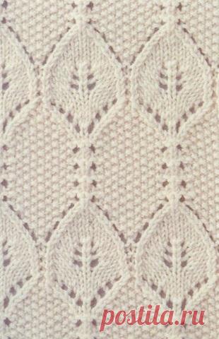 Большая подборка узоров вязания спицами » Женский Мир