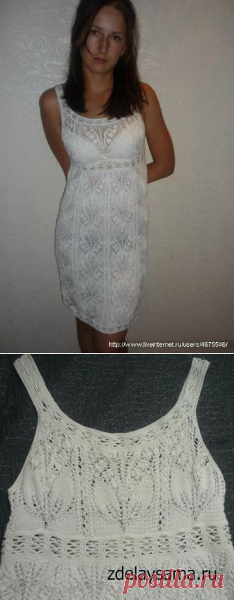 Ажурное  спицами..