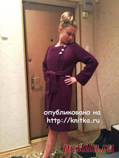 Вязаное пальто. Работа Натальи, Вязание для женщин