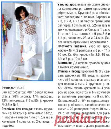 Ажурная туника крючком | Все о рукоделии: схемы, мастер классы, идеи на сайте labhousehold.com
