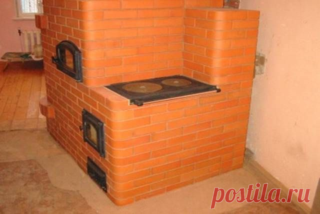 Дачная кирпичная печь своими руками