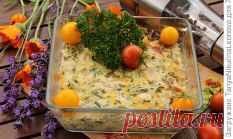 Запеканка куриная с кабачком