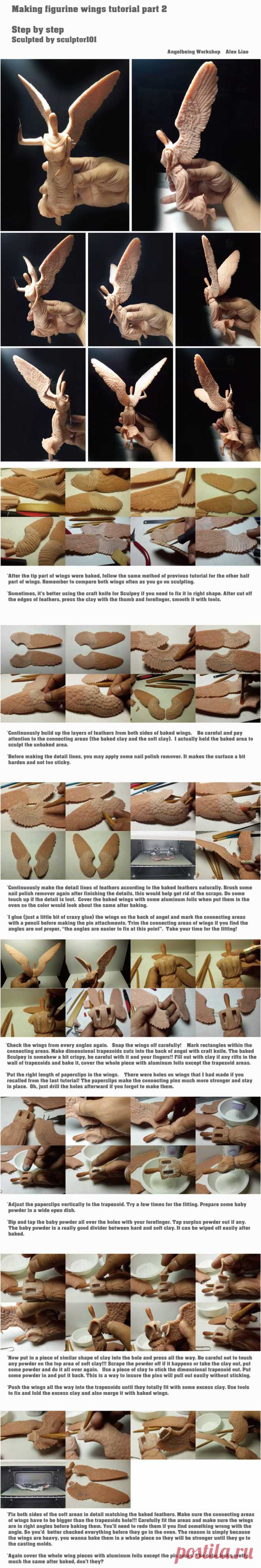 Figurine WIP/ tutorial part 4 wings by sculptor101 on DeviantArt