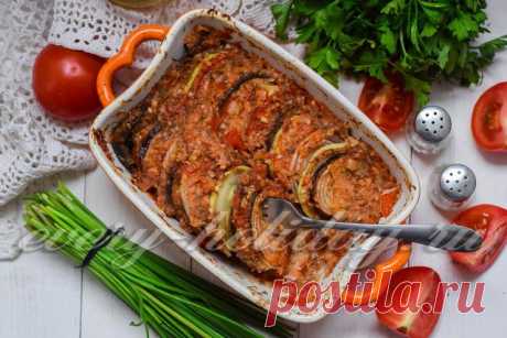 Запеканка из кабачков и баклажанов в духовке, рецепт с фото