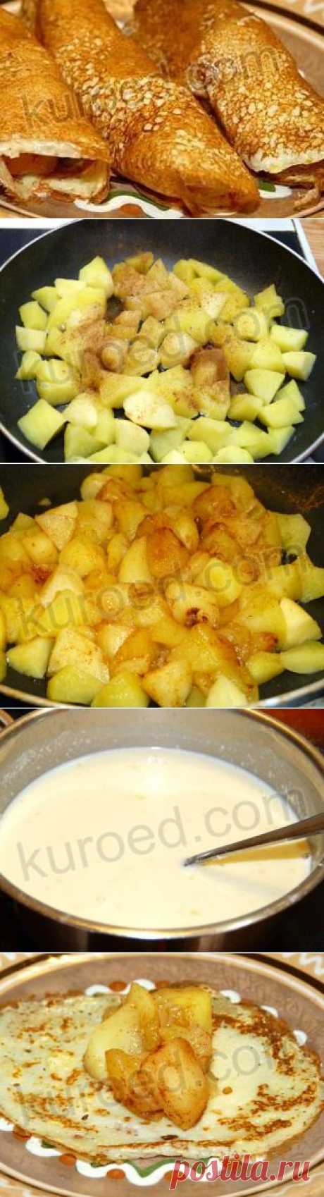 РЕЦЕПТЫ | Блинчики с яблоками и орехами