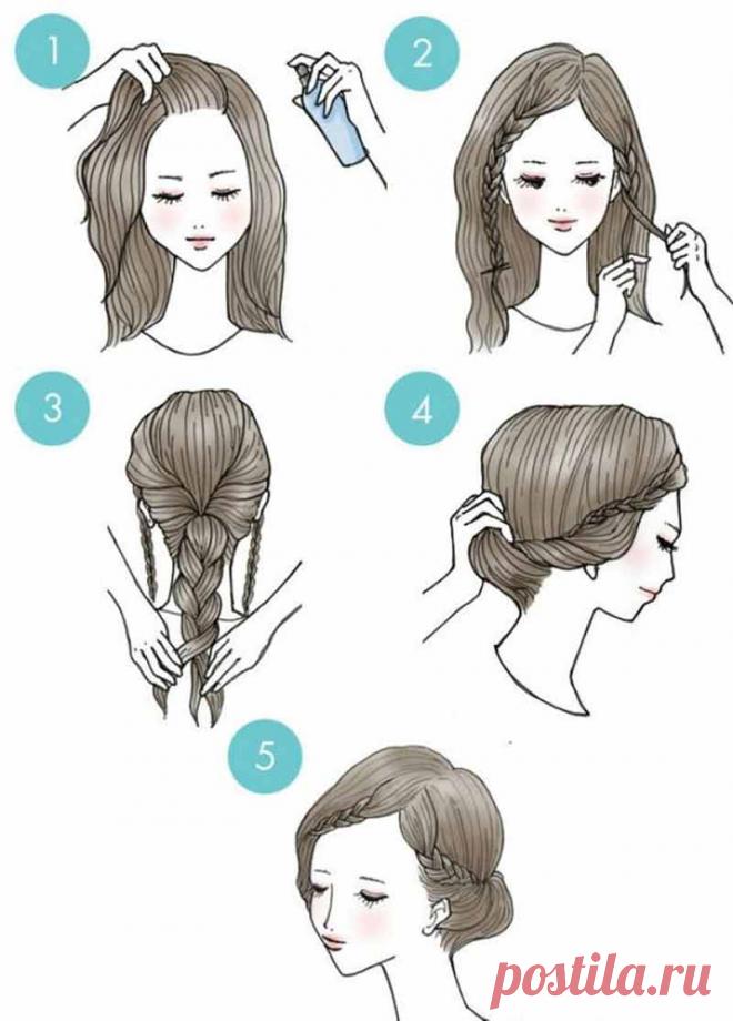 10 простых и красивых причесок за 5 минут!