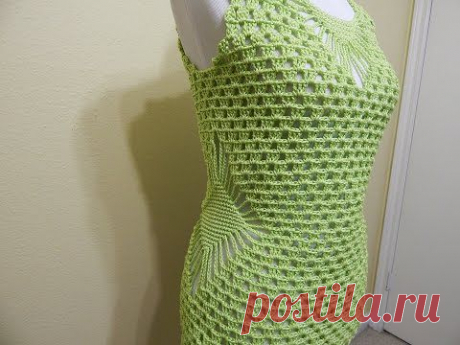 Волшебные петельки: Блузка Verde Limon крючком