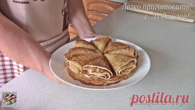 Постные (вегетарианские) блинчики с кабачком