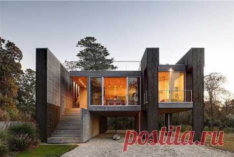Эко дом на сваях в East Hampton