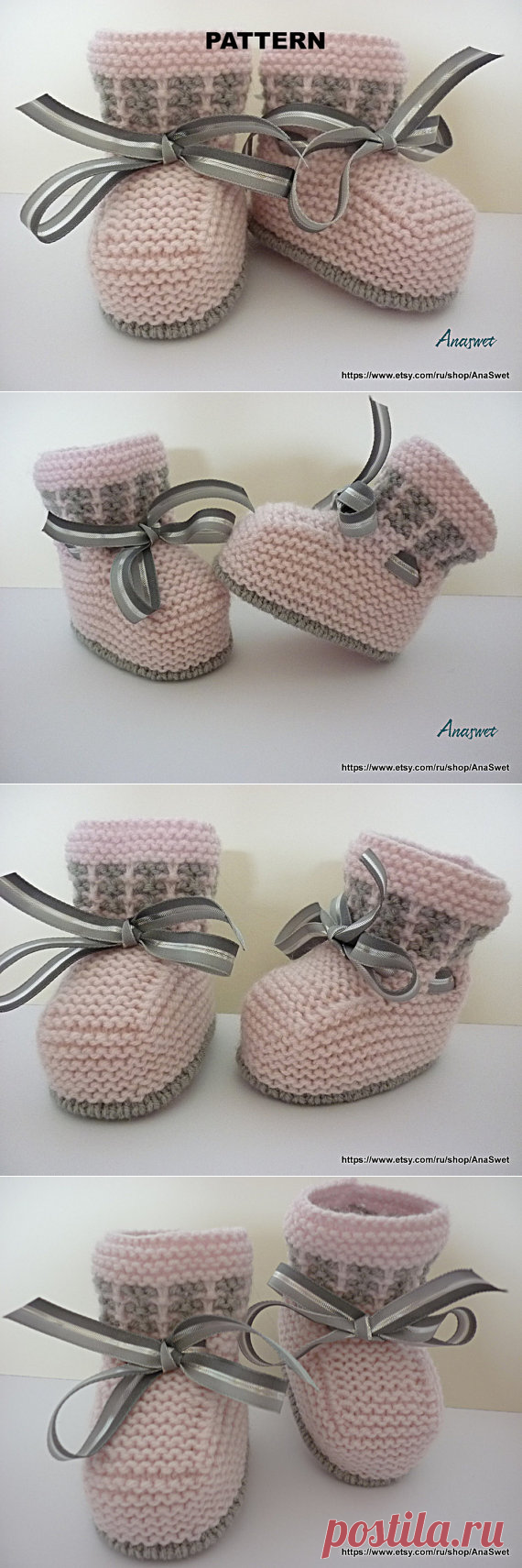 Knitted baby pattern PDFbaby booties/baby shoe/ knitted baby