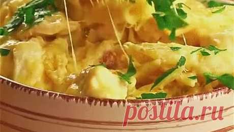 МАКАРОНЫ С СЫРОМ И КУРОЧКОЙ 👍