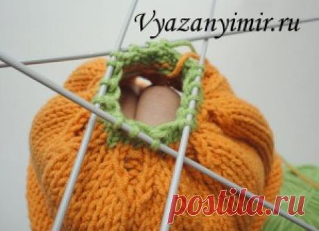 Шапочка "Тыква" для фотосессий. | Вязаный Мир. Knit World.
