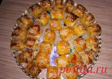 Куриные рулетики из слоёного теста Автор рецепта Екатерина Агаркова - Cookpad