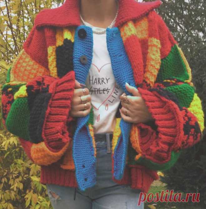 Harry Styles Cardigan inspired by jw anderson | Etsy