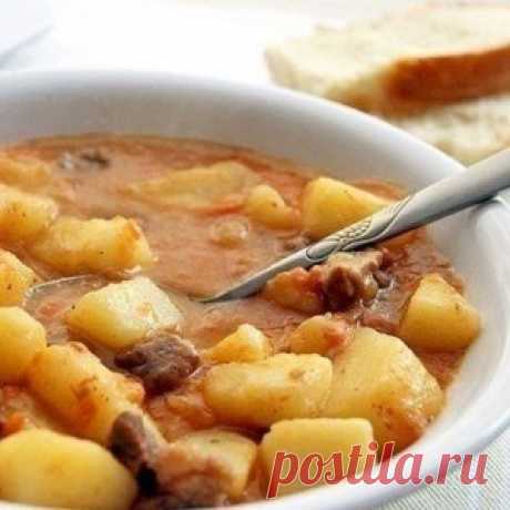 Картошечка, тушенная с мясом