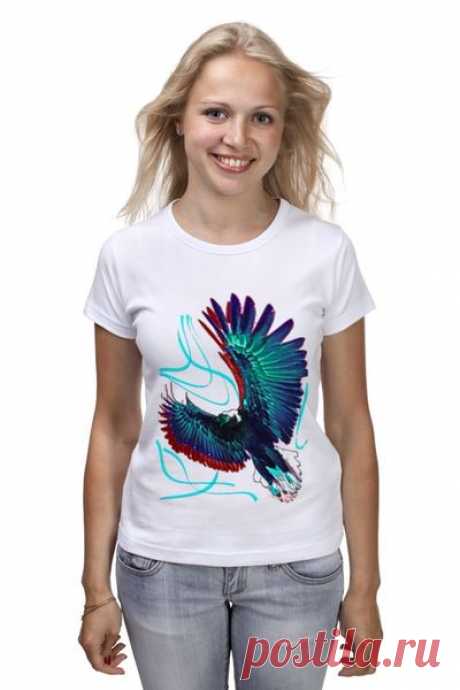 Футболка (Женская) "Взмах крыла" от Hatulia - Printio