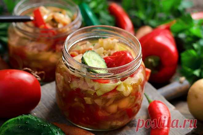 Овощной салат с капустой и помидорами — Кулинарные рецепты с фото