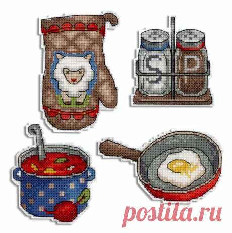 Enjoy Your Meal! P-466 Plastic Canvas Counted Cross Stitch Kit — Wizardi