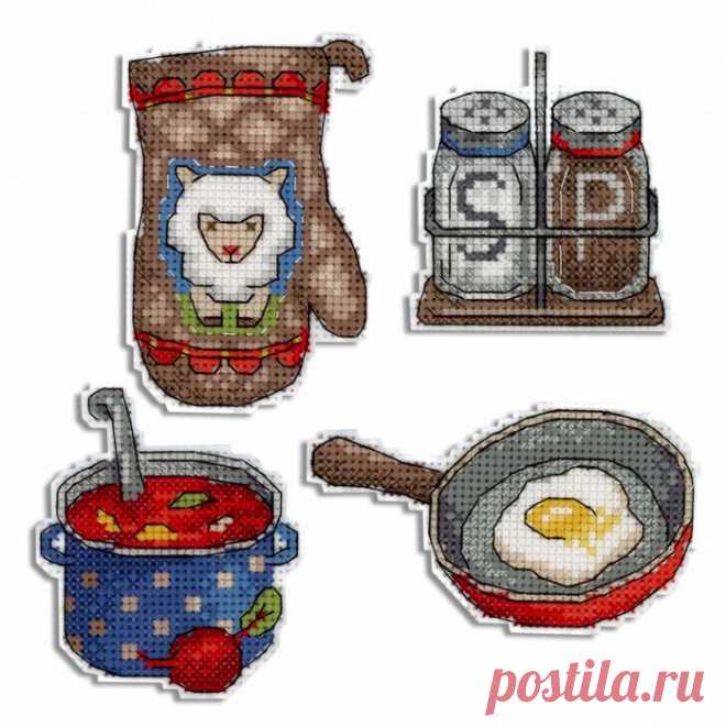 Enjoy Your Meal! P-466 Plastic Canvas Counted Cross Stitch Kit — Wizardi