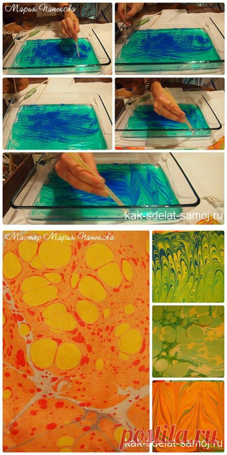 Эбру - рисование на воде | Как сделать самой