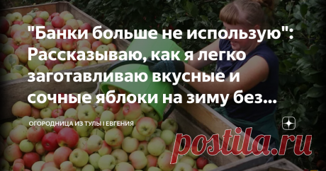 "Банки больше не использую": Рассказываю, как я легко заготавливаю вкусные и сочные яблоки на зиму без банок На зиму яблоки заготавливают многие хозяйки. И это неудивительно, ведь эти фрукты содержат много витаминов и полезных веществ. А еще - они очень вкусные, поэтому их с удовольствием едят и взрослые, и дети. Но, к сожалению, яблоки долго не хранятся. Их нужно или сразу съесть или законсервировать. Консервирование яблок - занятие довольно хлопотное, так как плоды нужно очень тщательно вымы…