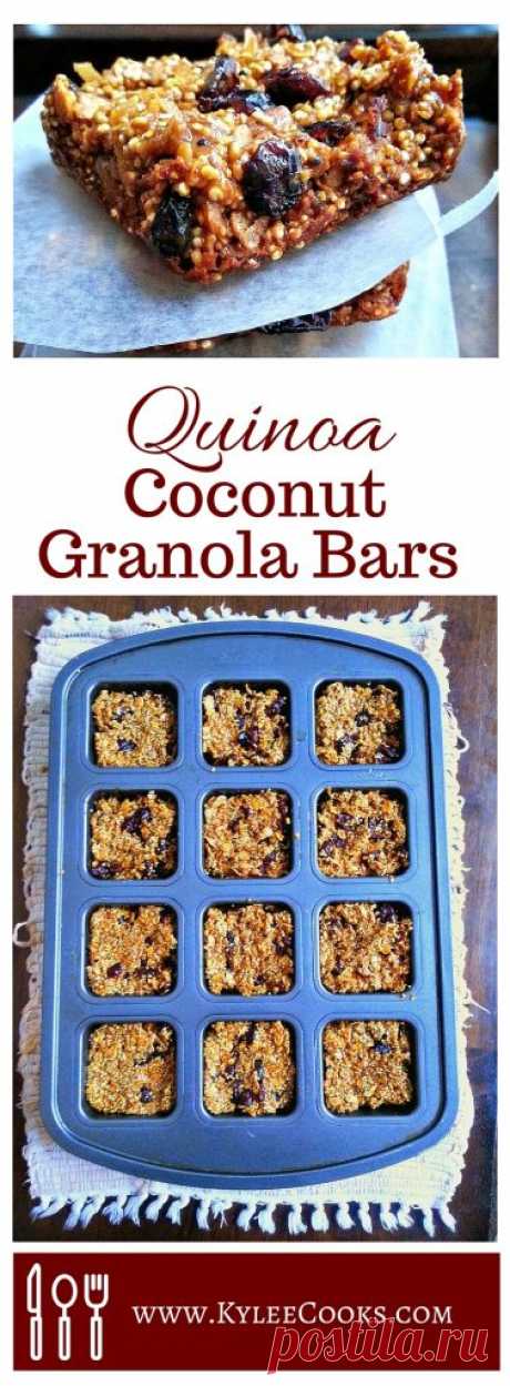 Quinoa Coconut Granola Bars |Kylee Cooks
