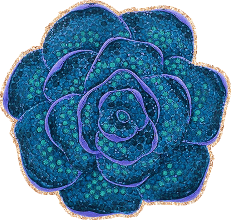 Розы синие и голубые