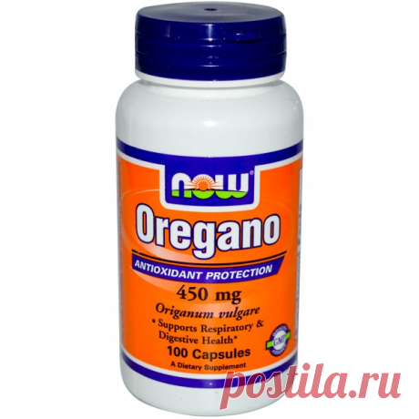 Now Foods, Орегано, 450 мг, 100 капсул - iHerb.com
