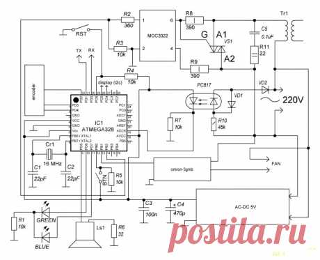 OLED 1.3&quot; с интерфейсом I2C или точечная сварка - версия Плюс (часть 2: схема, софт)