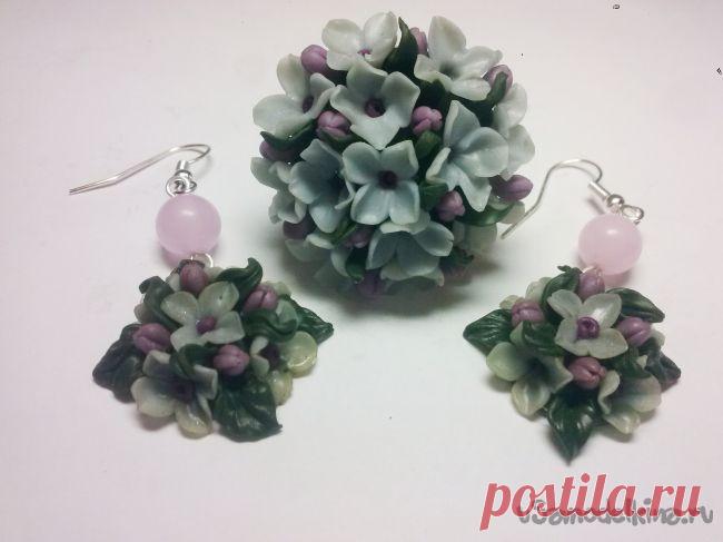 Цветочный набор из пластики