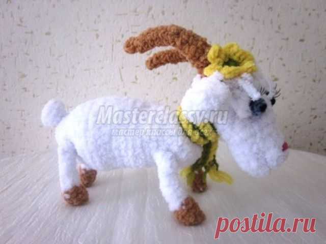 Коза крючком: лучшие пошаговые мастер-классы с фото и идеи