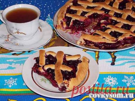 Пирог из песочного теста я ягодами | Домашняя кулинария